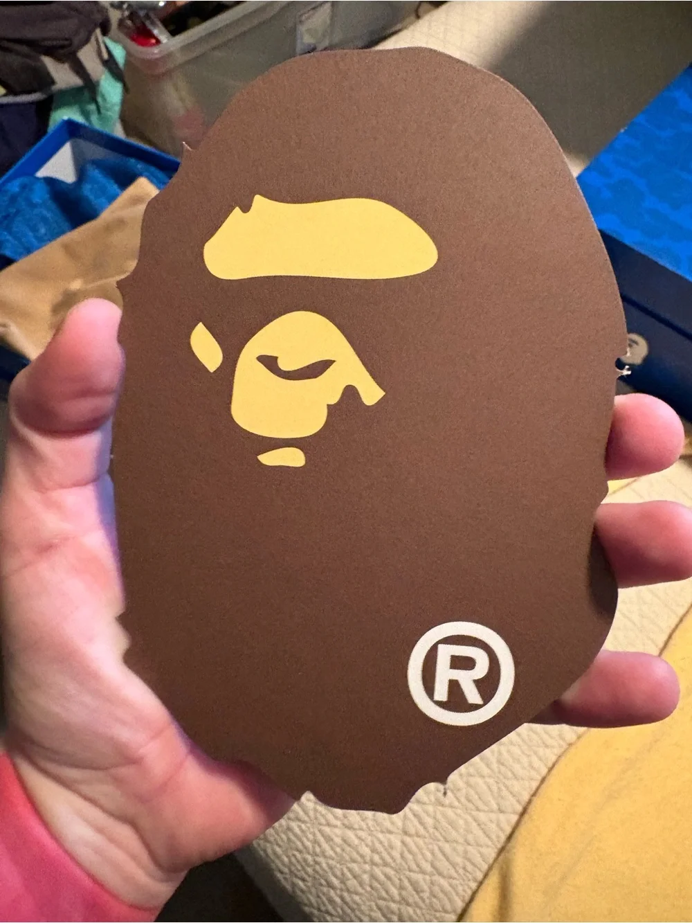 A Bathing Ape Shoe bag comes with 4 bags Tan Drawstring Skirt Cover